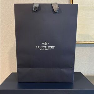 Lucchese navy blue Shopping Bag and box Luxurious Matte Finish